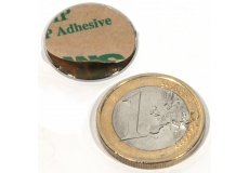 Self-adhesive magnet Ø0,79X0,2in