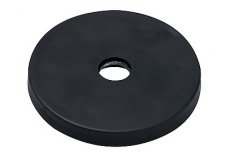 slip-resistant rubber coated round base magnet with hole 57mm