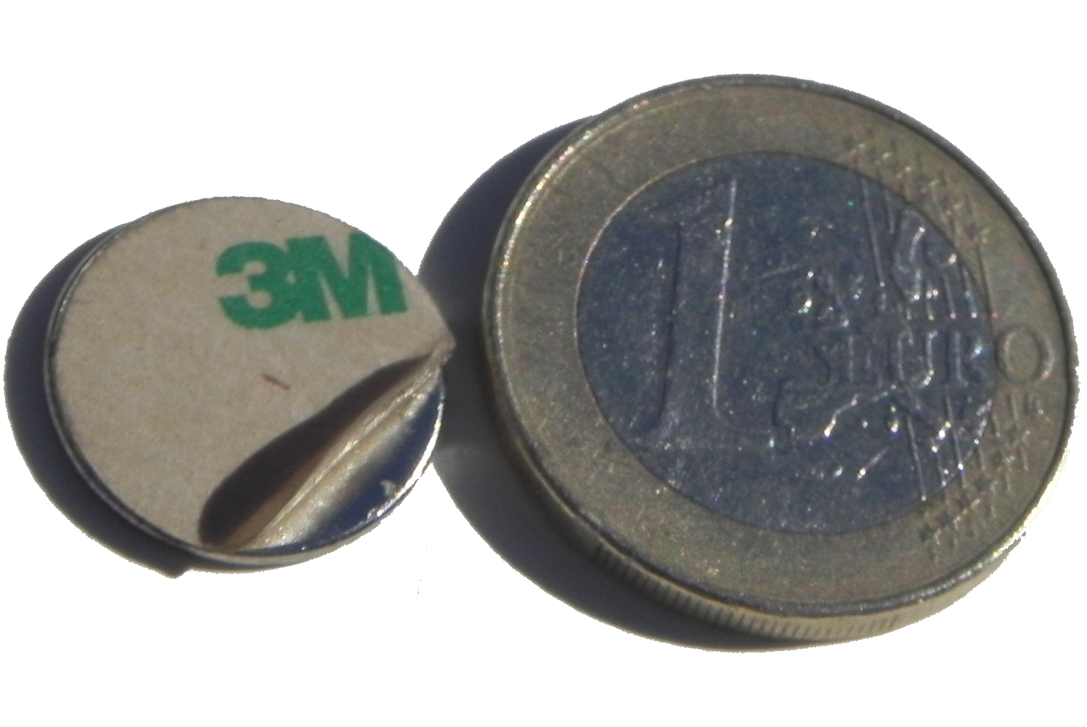 Magnetastico, 10x aimants autocollants au néodyme N52, carré de 20x20x1 mm, Aimants puissants autocollants avec ruban adhésif de la marque 3M