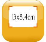 faire part magnet mariage 13x8,4cm angles droits