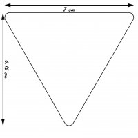 Magnetdreieck 7x6,15cm