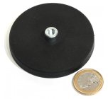 Magneti al neodimio antisdrucciolo con buco 66mm