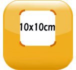 Rounded corner announcement magnet 3,94X3,94in