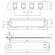 Accessoire de fermetures de portes avec finitions en nickel