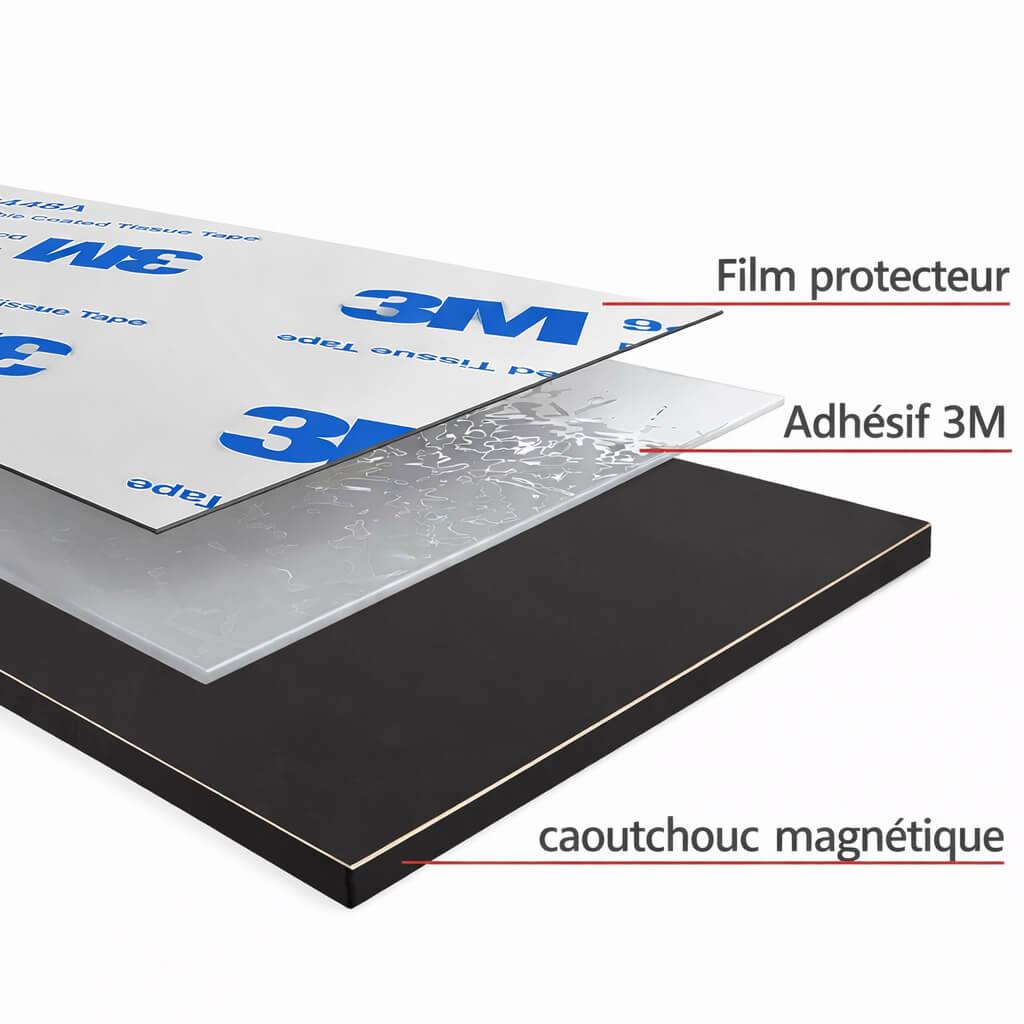 Bande magnétique autocollante 40mm x 2mm x 10mètres adhésif 3M 48 Bande magnétique autocollante 40mm x 2mm x 10mètres adhésif 3M – Image 3