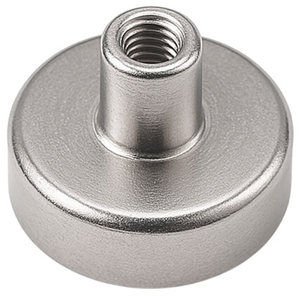 Aimant avec manchon taraudé Ø16mm, puissance 8kg 55 Aimant avec manchon taraudé