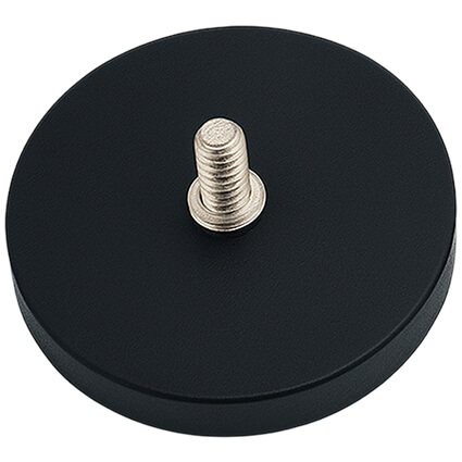 Aimant avec manchon taraudé Ø16mm, puissance 8kg 52 Aimant caoutchouté