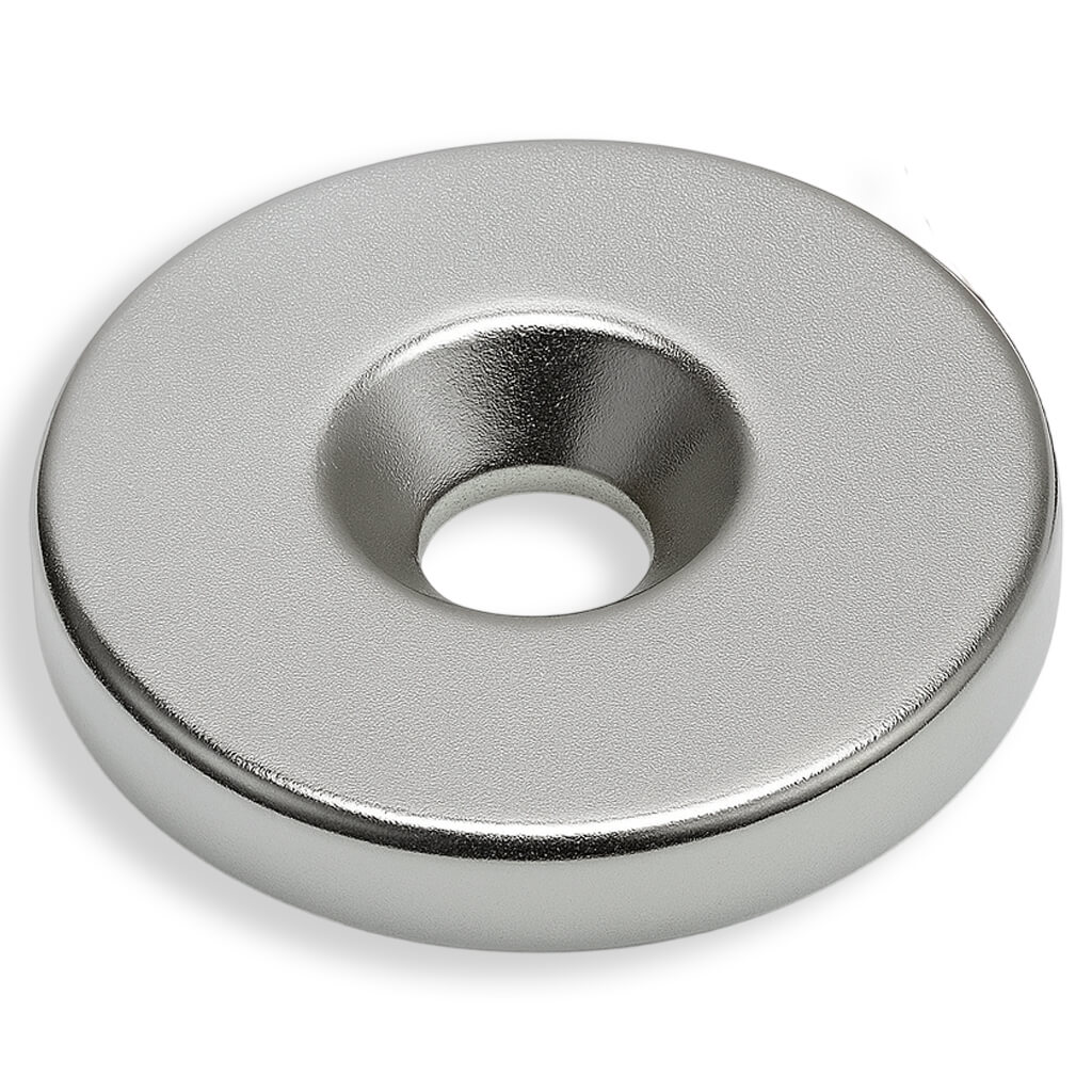 Aimant néodyme disque Ø10 x 10mm, puissance 3,9kg 50 Aimant néodyme à visser