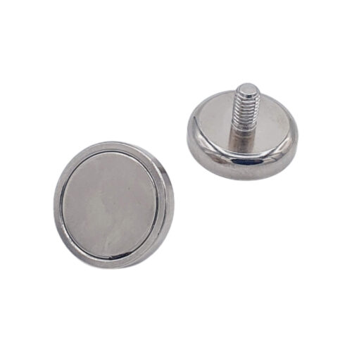 Aimant néodyme Ø 13mm avec tige filetée M5, puissance 4 kg