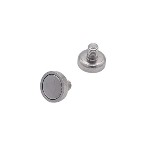 Aimant néodyme Ø 13mm avec tige filetée M5, puissance 4 kg