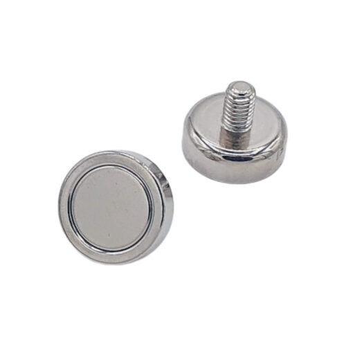 Aimant néodyme Ø 13mm avec tige filetée M5, puissance 4 kg