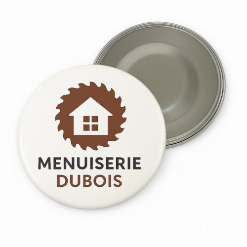 badge aimanté publicitaire D7,5cm