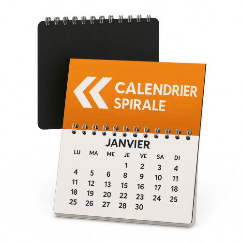 Calendrier magnétique publicitaire à spirales