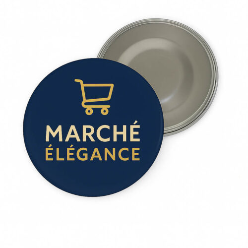 badge magnet publicitaire D6,5cm