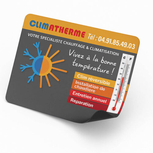 thermomètre aimanté