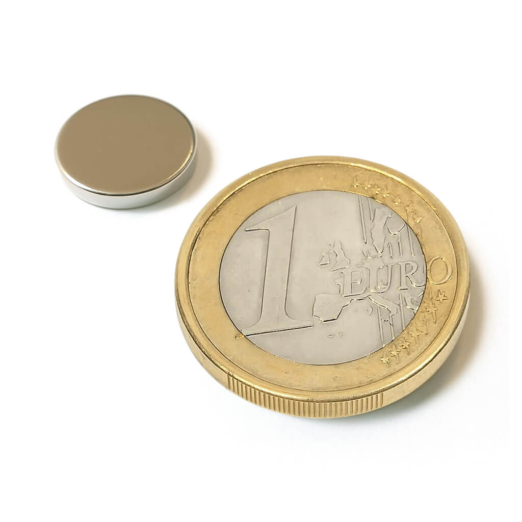 Aimant néodyme disque Ø13 x 2mm, puissance 1.80kg