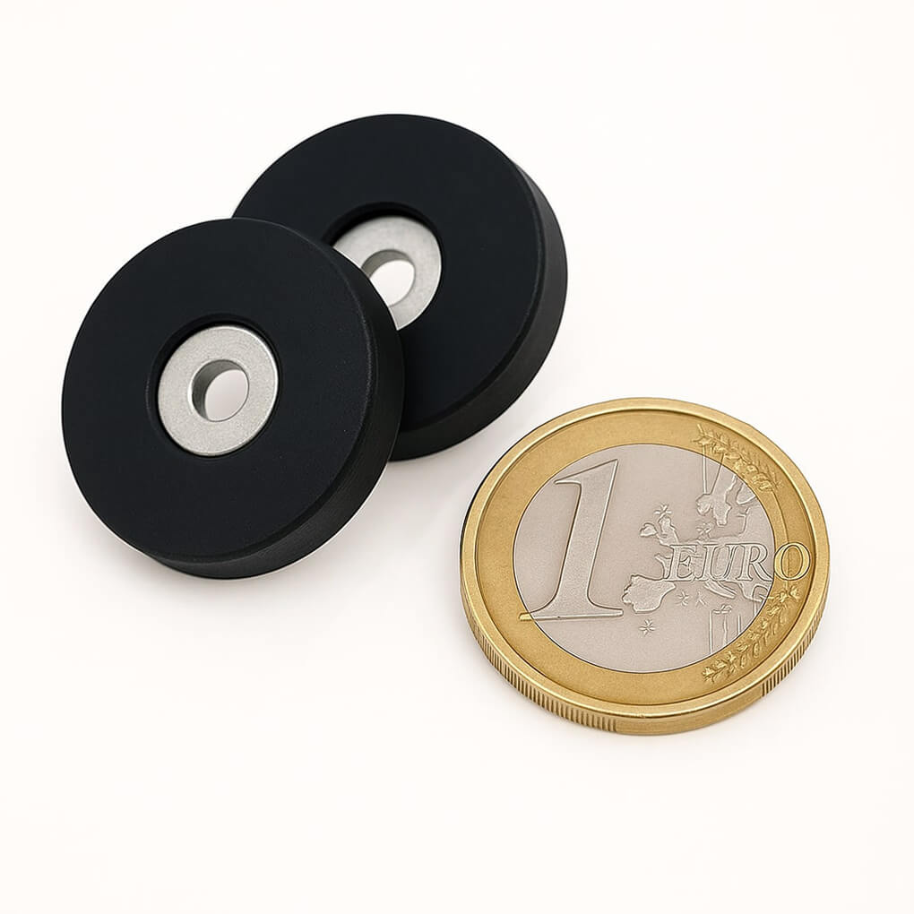Plot antigliss Ø22mm avec trou cylindrique, puissance 2 kg