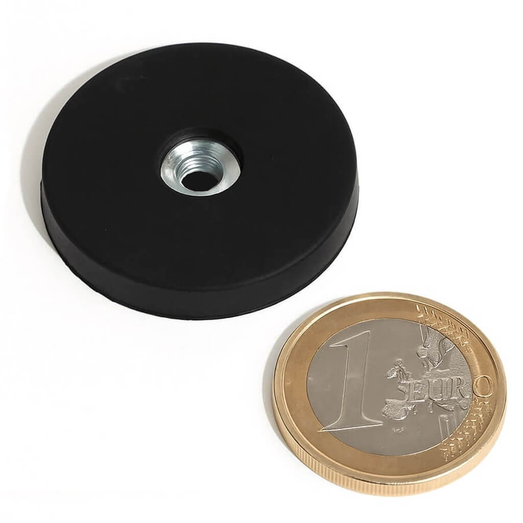 Plot antiglisse Ø31mm avec trou fileté, puissance 6 kg