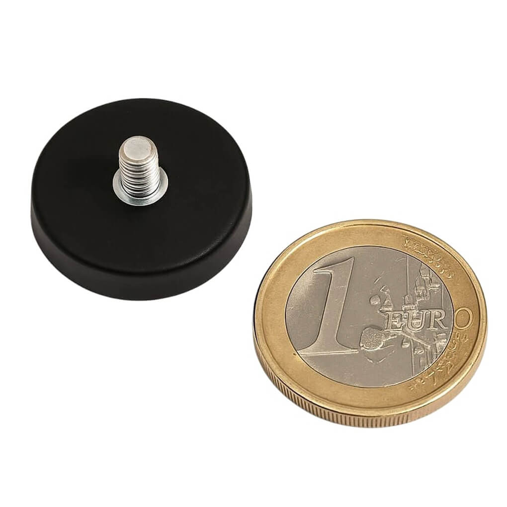 Plot antiglisse Ø22mm avec tige filetée, puissance 5 kg