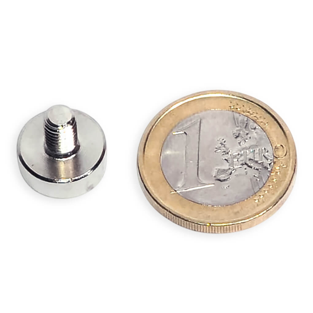 Aimant néodyme Ø 13mm avec tige filetée M5, puissance 4 kg 49 Aimant néodyme Ø 13mm avec tige filetée M5, puissance 4 kg – Image 4