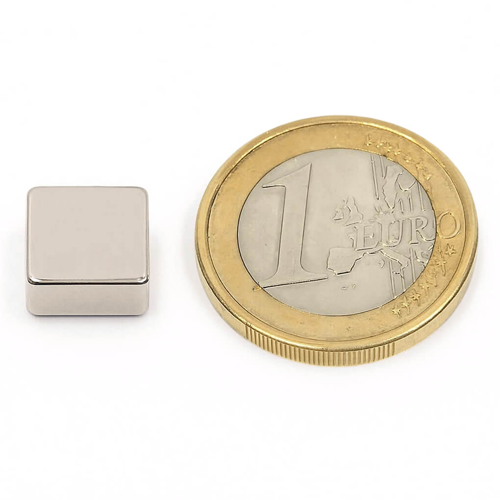 Aimant néodyme bloc10x10x5mm, puissance 2.8kg