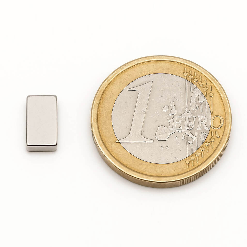 Aimant néodyme bloc 10x5x2mm, puissance 1kg