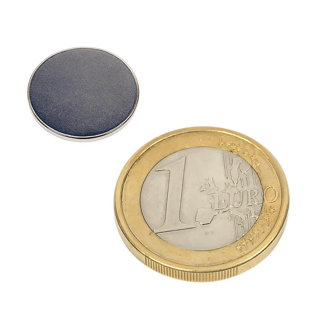 Aimant néodyme disque Ø15 x 1mm, puissance 0.95kg