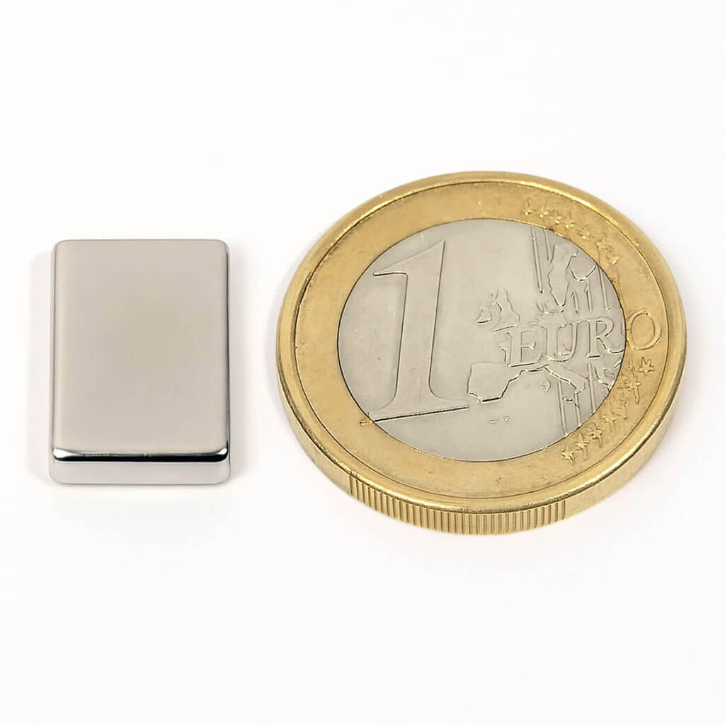 Aimant néodyme bloc 15x10x3mm, puissance 2,8kg
