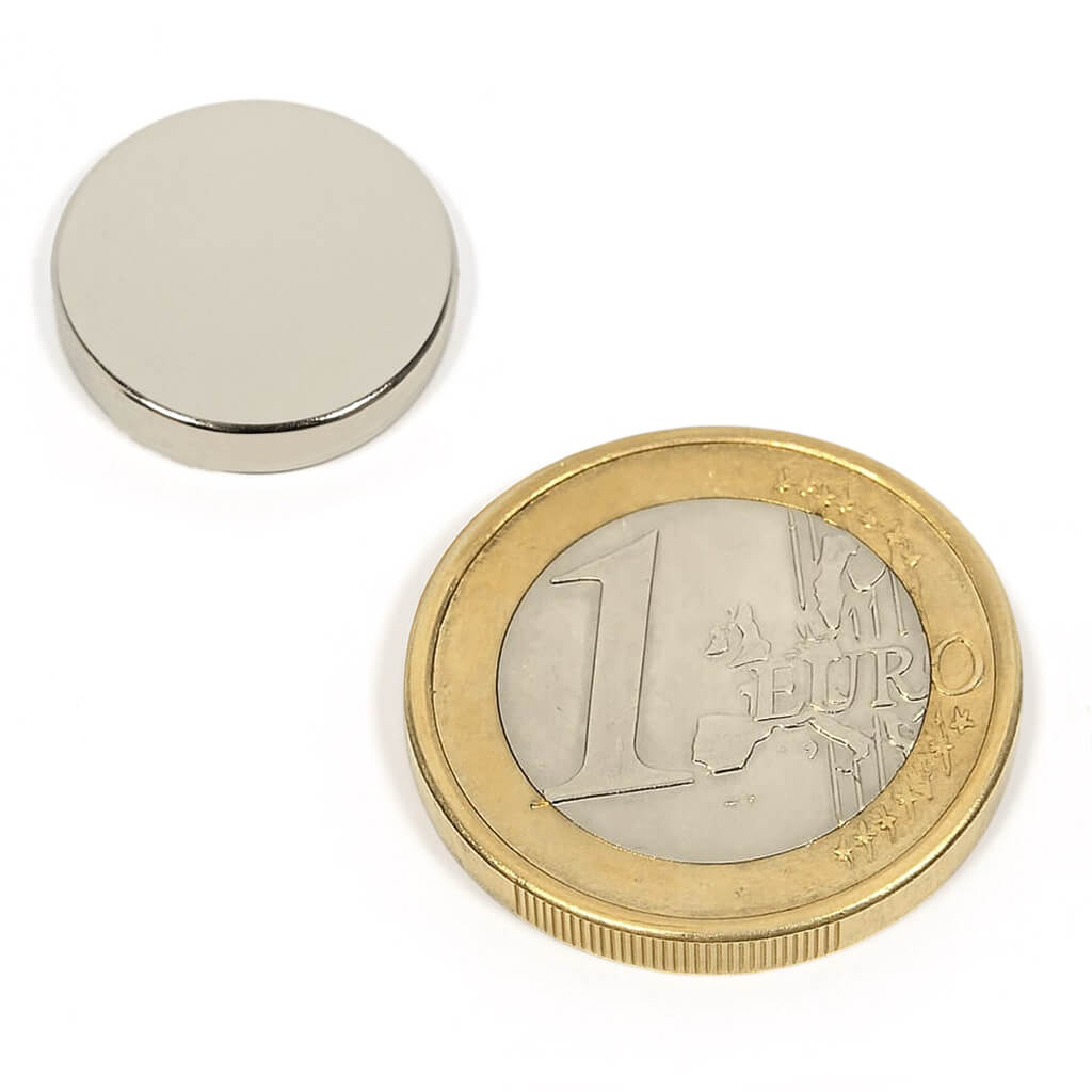Aimant néodyme disque Ø15 x 3mm, puissance 3,2kg