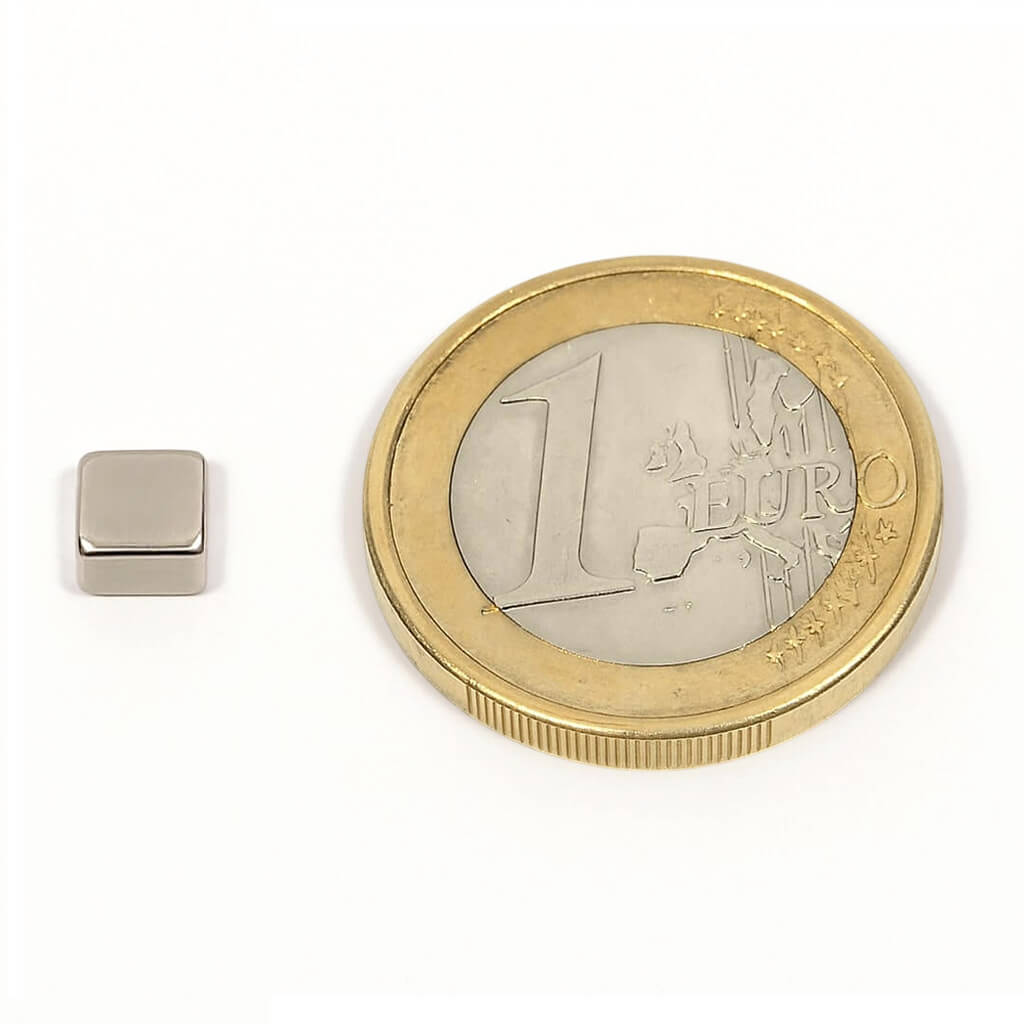 Aimant néodyme bloc 5x5x3mm, puissance 1kg
