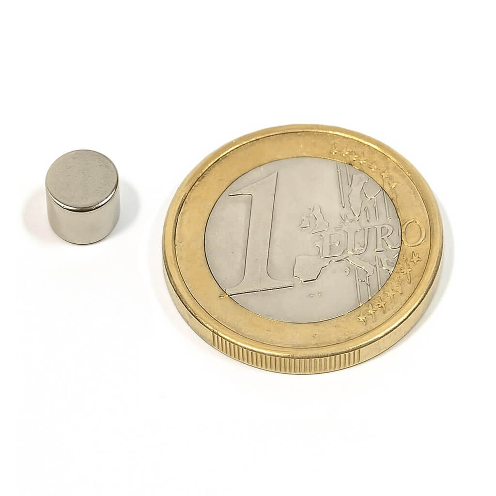 Aimant néodyme disque Ø 6x6mm, puissance 1.5kg