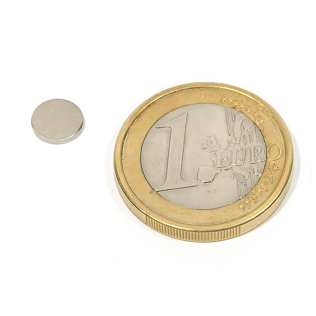 Aimant néodyme disque Ø 8x1mm, puissance 0.54kg