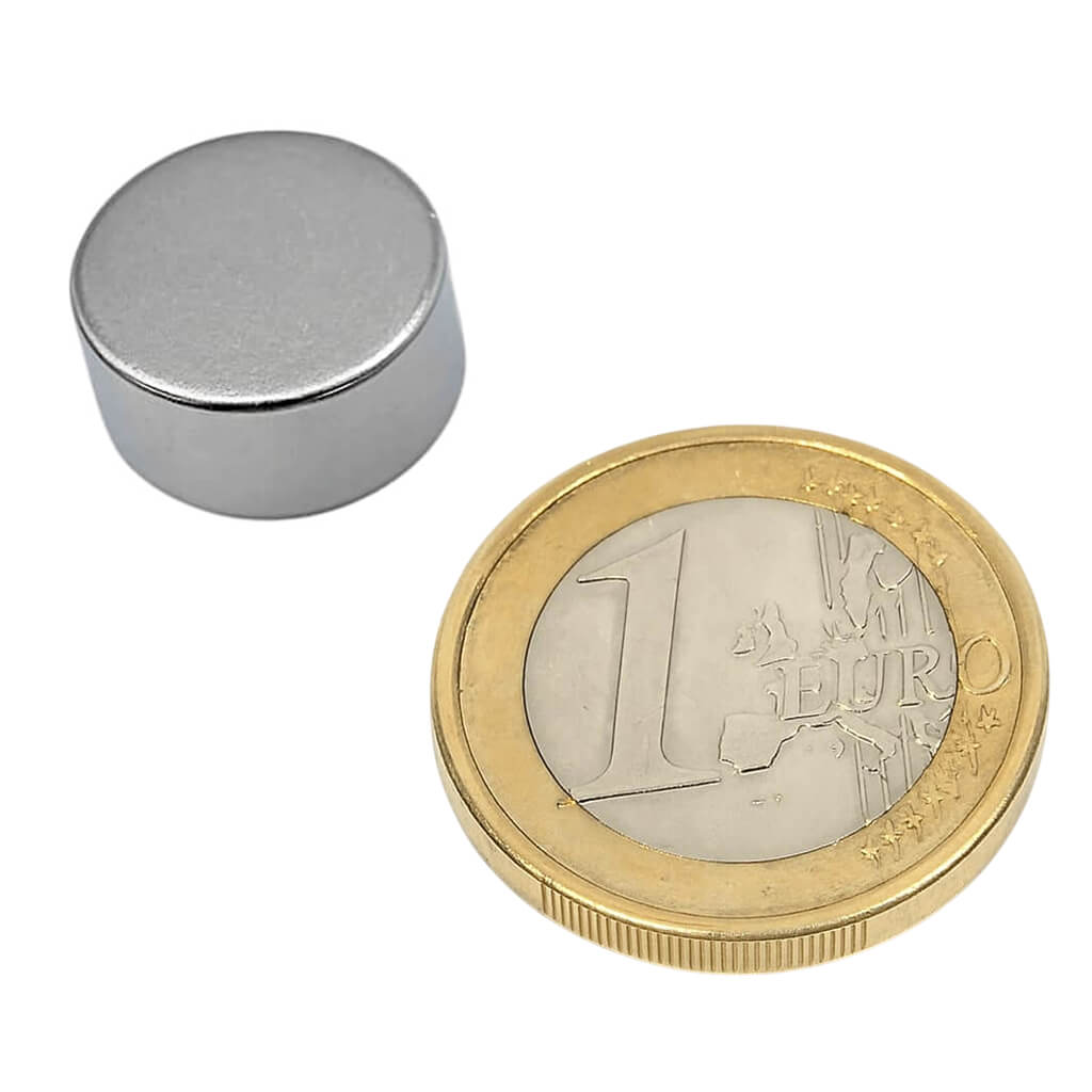 Aimant néodyme disque Ø15 x 8mm, puissance 6.2kg