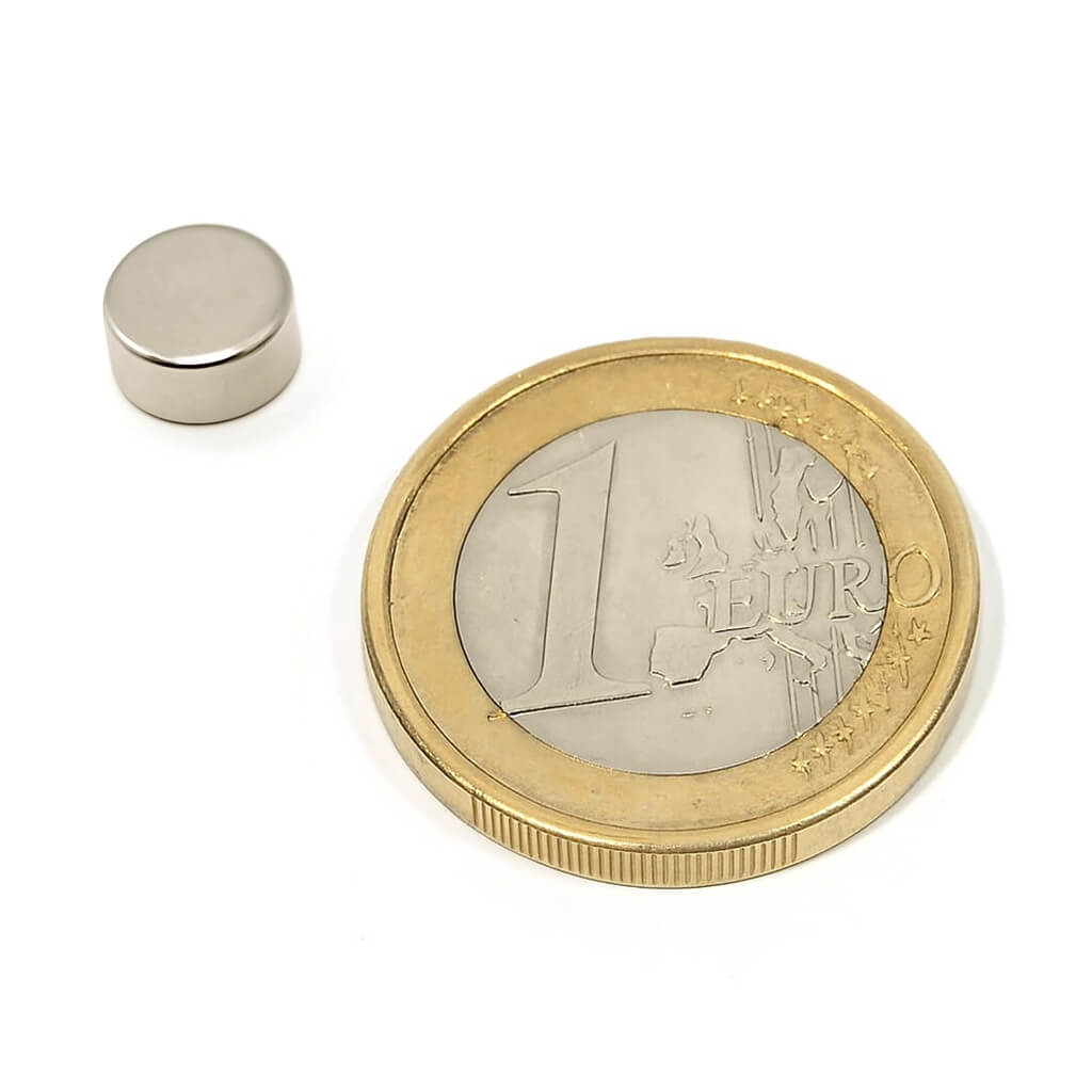 Aimant néodyme disque Ø 8x4mm, puissance 1.8kg