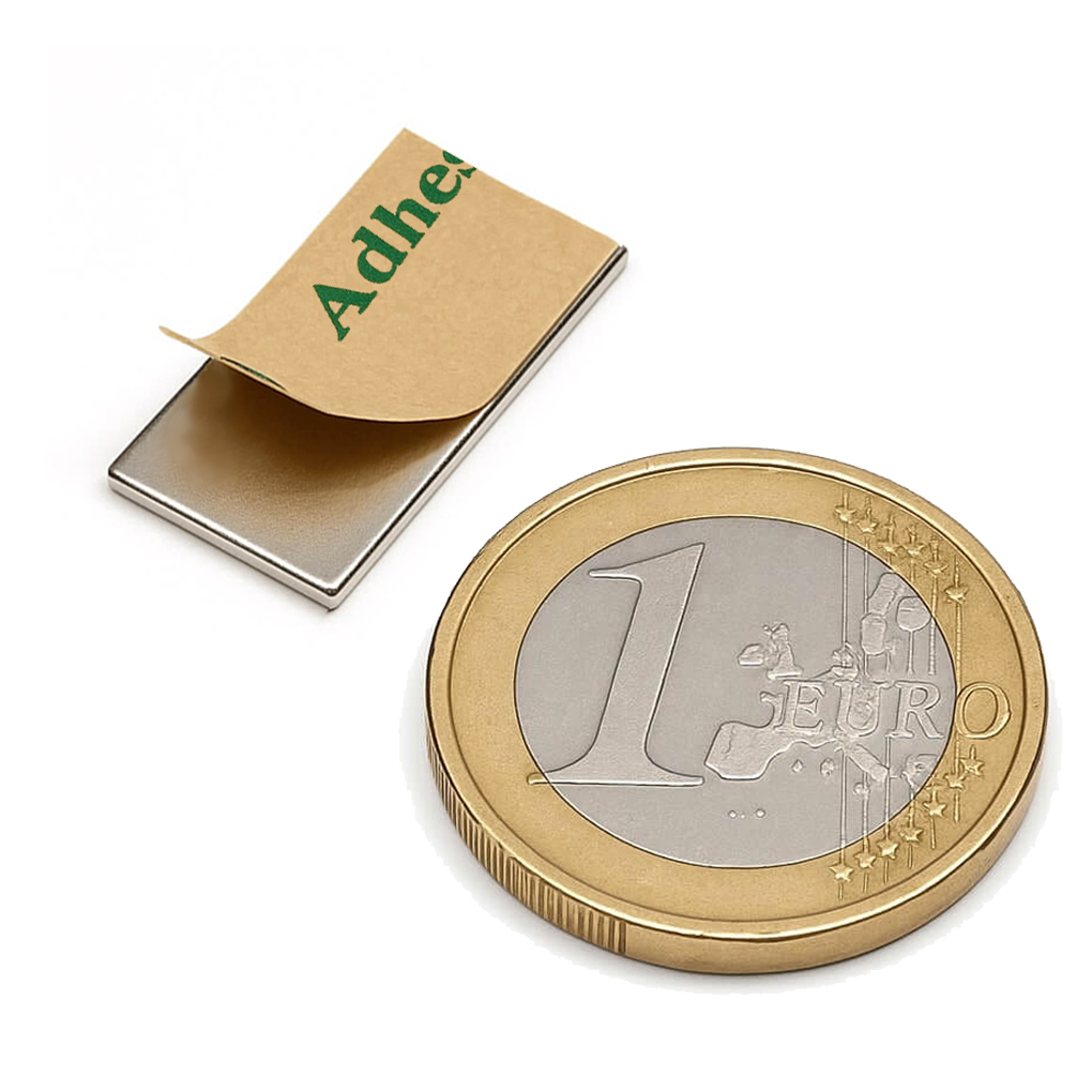 Aimant autocollant 20x10x1mm, puissance 0.8kg 54 Aimant autocollant 20x10x1mm, puissance 0.8kg