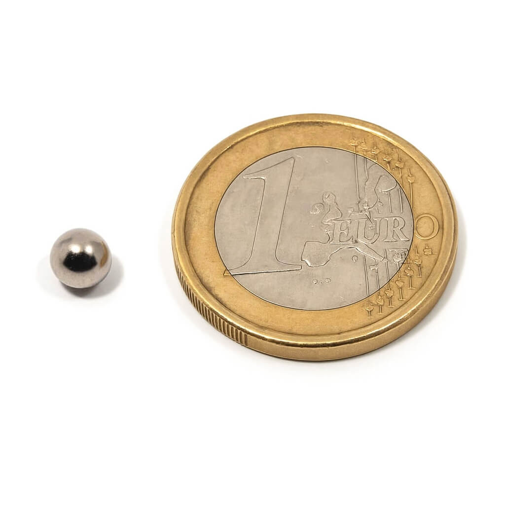 Aimant néodyme bille ⌀5, puissance 0.36kg
