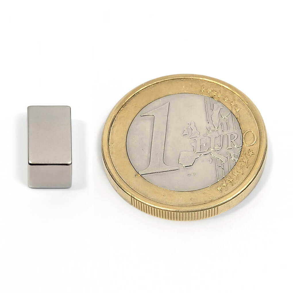 Aimant néodyme bloc10x6x6mm, puissance 2.1kg