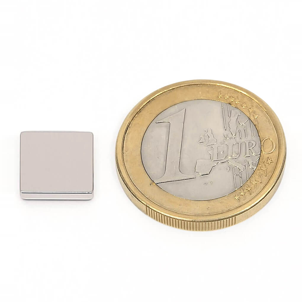 Aimant néodyme bloc10x10x2mm, puissance 1kg