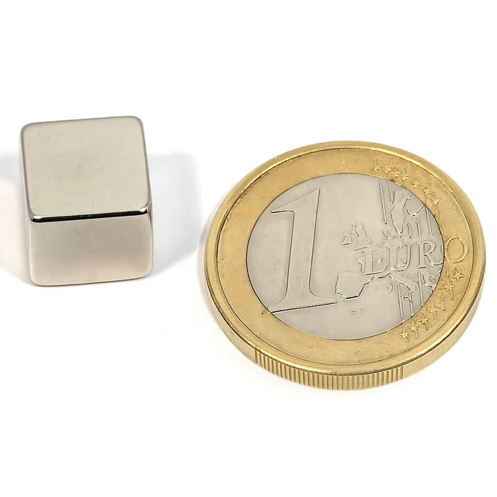 Aimant néodyme bloc 10x10x10mm, puissance 3.8kg