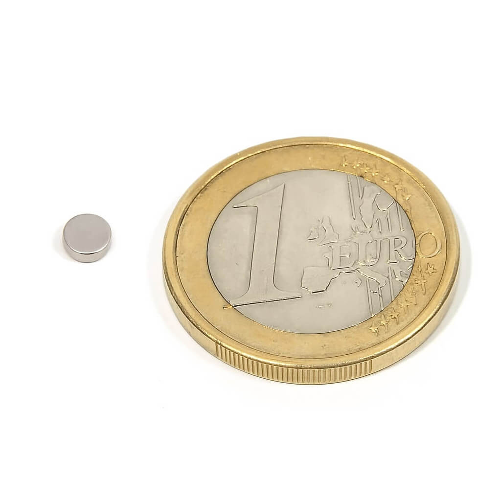 Aimant néodyme disque Ø 4x2mm, puissance 0.42kg