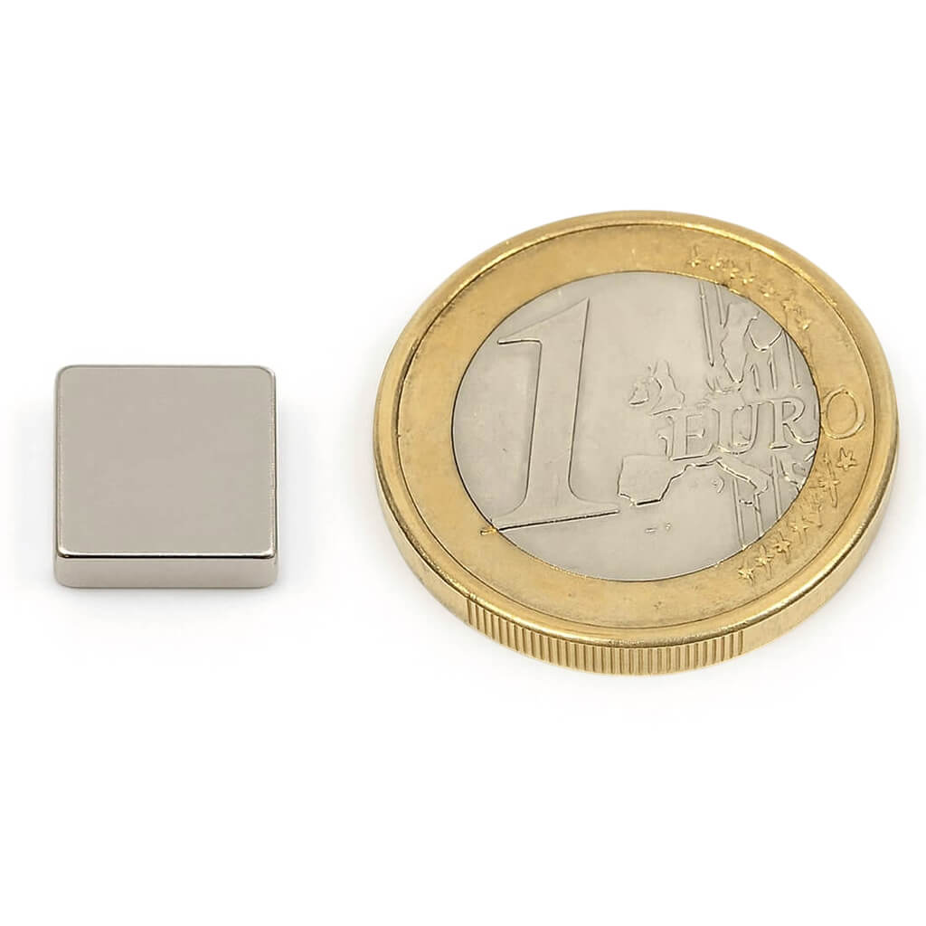 Aimant néodyme bloc10x10x3mm, puissance 1.7kg