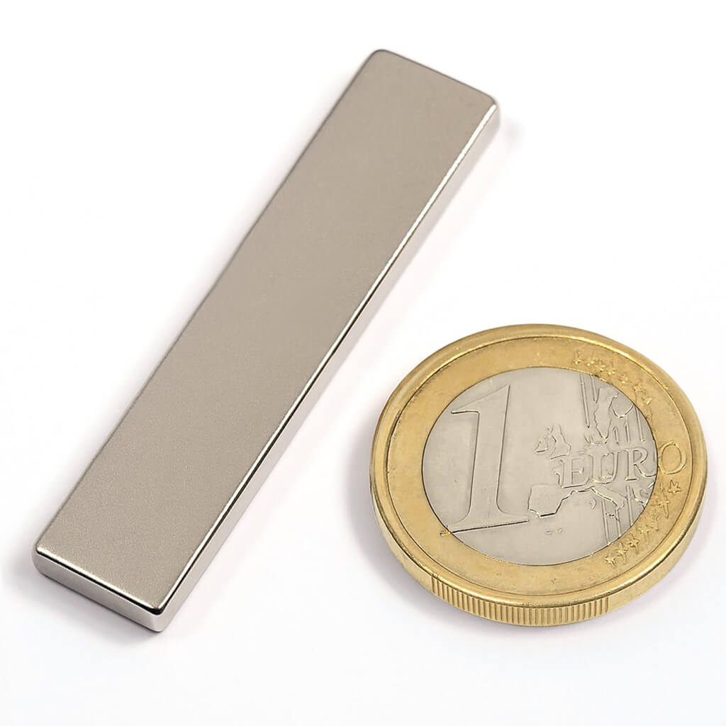 Aimant néodyme bloc 40x10x3mm, puissance 4.5kg