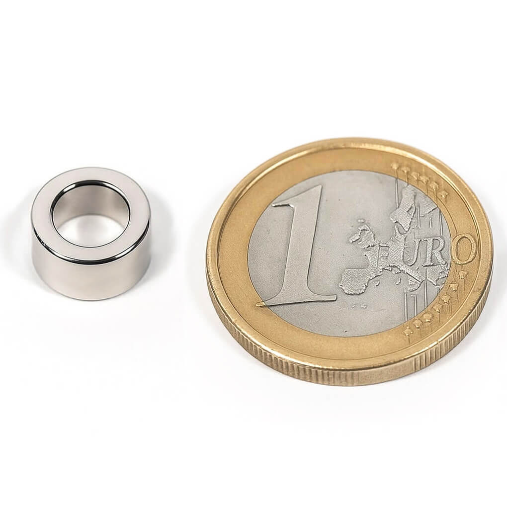 aimant néodyme anneau Øext10 x Øint6 x 5 mm, puissance 2Kg