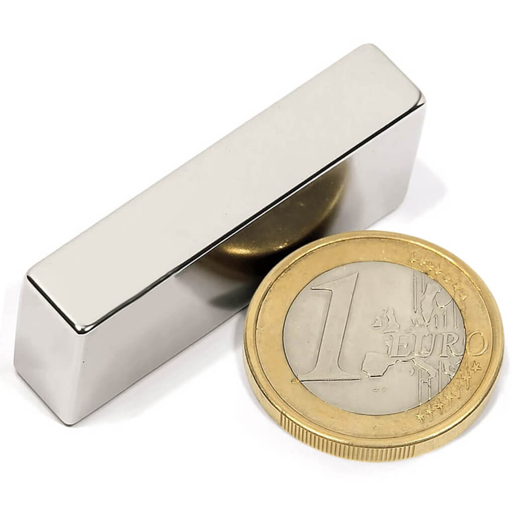 Aimant néodyme bloc 47x18x8mm, puissance 15kg