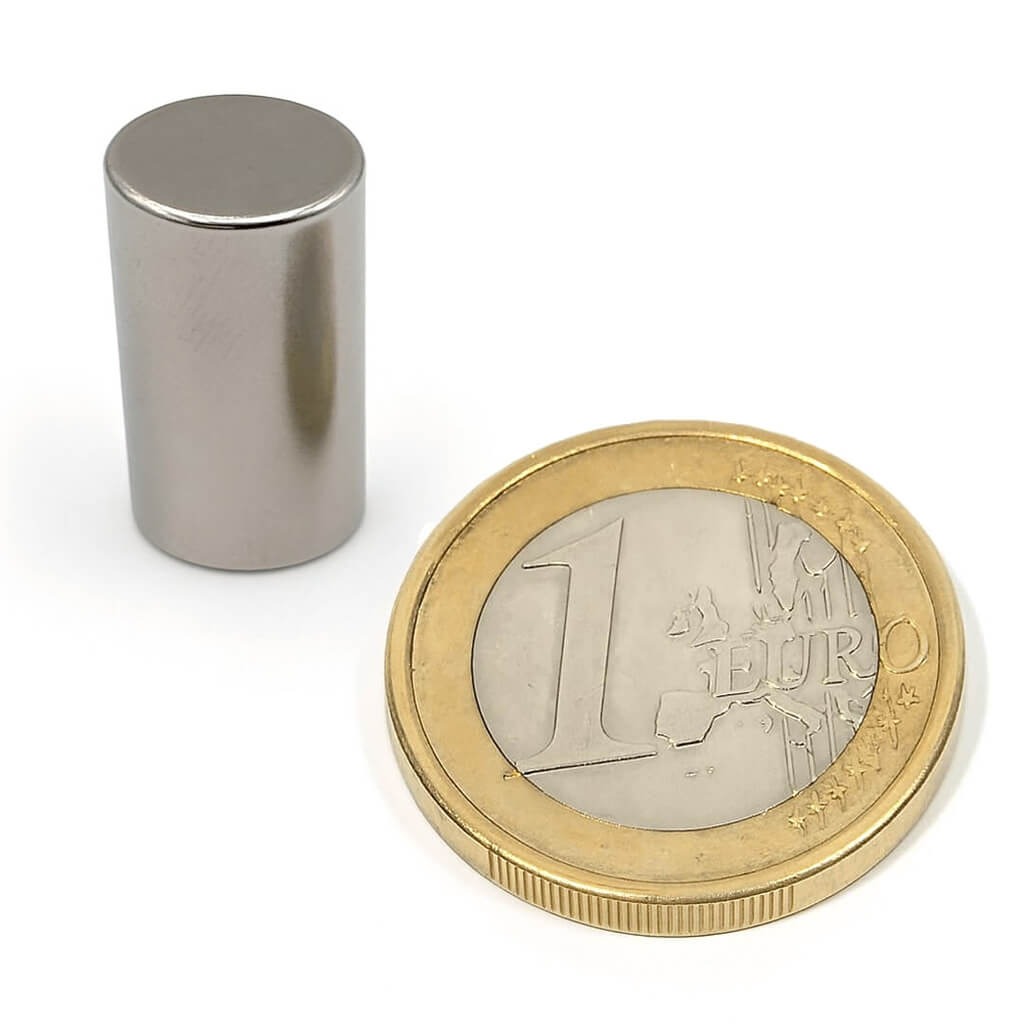 Aimant néodyme disque Ø10 x 18mm, puissance 4.08kg
