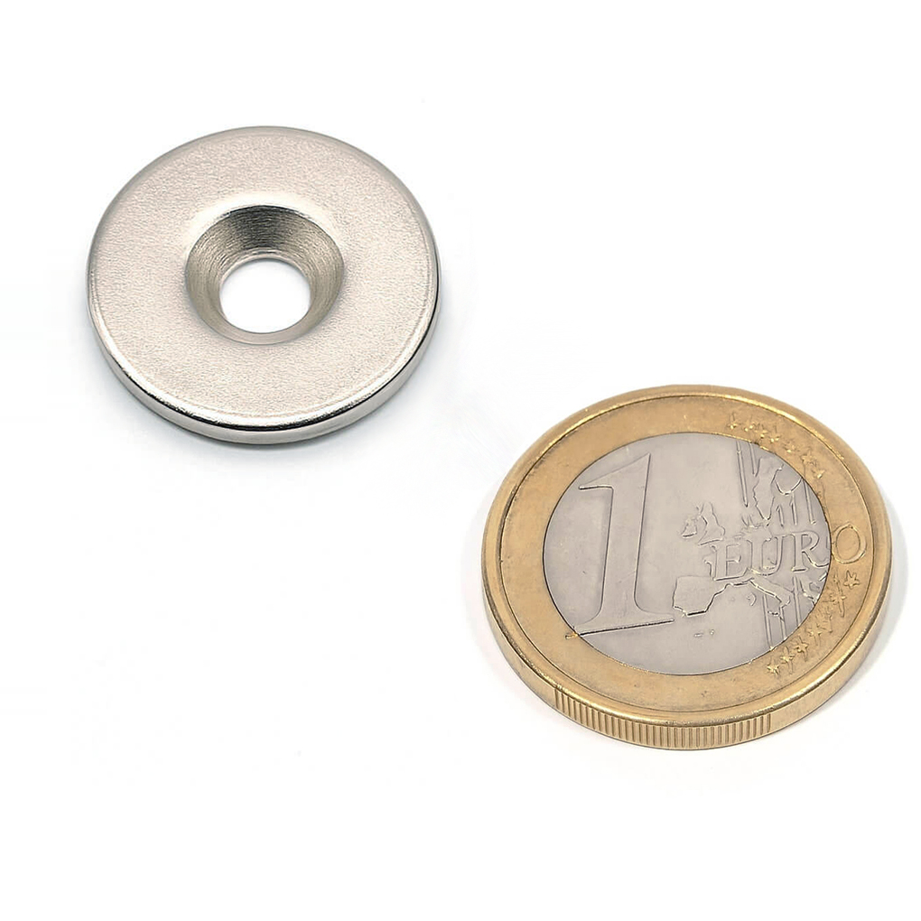 Disque en métal avec trou biseauté Ø20mm