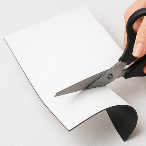 Rouleau magnétique PVC blanc