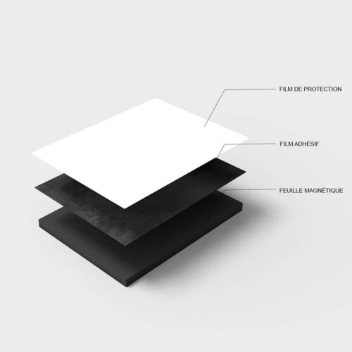 bande magnétique pvc blanc isotropic 20mm x 2mm x 50 mètres