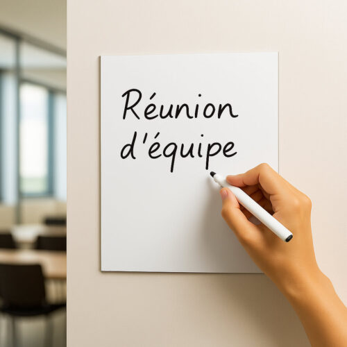 Rouleau magnétique PVC blanc