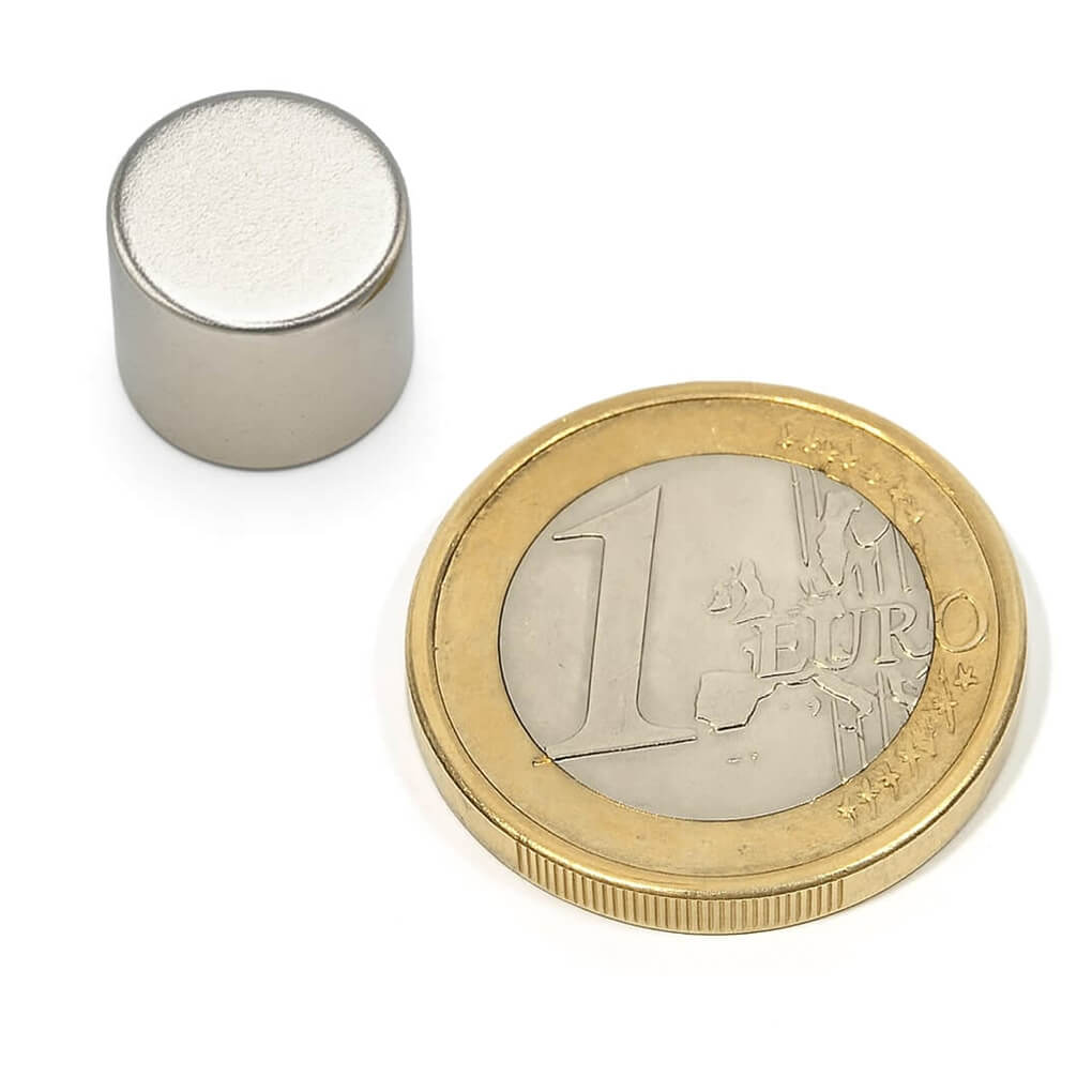Aimant néodyme disque Ø10 x 8mm, puissance 3.6kg